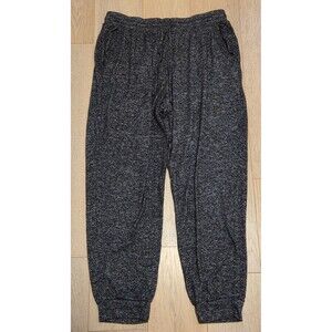 Quince Brushed Lounge Jogger Pants Womens XL Charcoal Stretch Drawstring Comfort